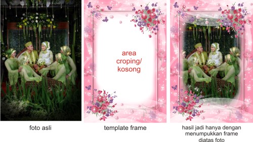 Handcreative Sample Frame Undangan Pernikahan Nah Diatas Terlihat Foto Asli